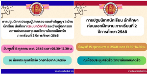 การปฐมนิเทศนักเรียน นักศึกษา ก่อนออกฝึกงาน ภาคเรียนที่ 2 ปีการศึกษา 2568
