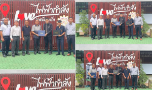 ดร.กษิดิฏฐ์ คำศรี ผู้อำนวยการวิทยาลัยเทคนิคตรัง พร้อมด้วยหัวหน้าแผนกวิชาช่างไฟฟ้ากำลังและคณะครูแผนกวิชาช่างไฟฟ้ากำลัง ร่วมต้อนรับดร.บุรินทร์ ยอดวงศ์ ภาควิชาครูศาสตร์ไฟฟ้า